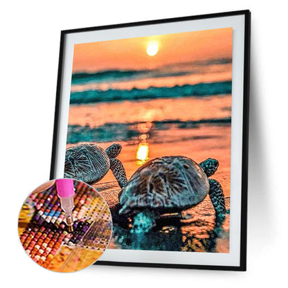 Sea ??Turtle - Full Square Drill Diamond Painting 30*40CM