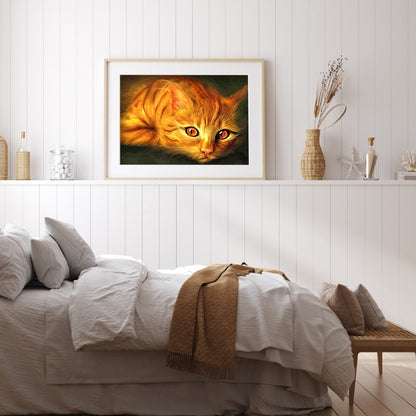 Yellow Cat - Full Square Drill Diamond Painting 30*40CM