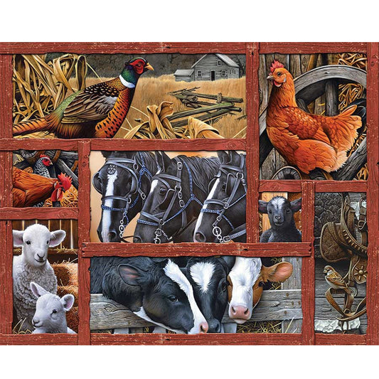 Farm Animals - Full Square Drill Diamond Painting 30*40CM