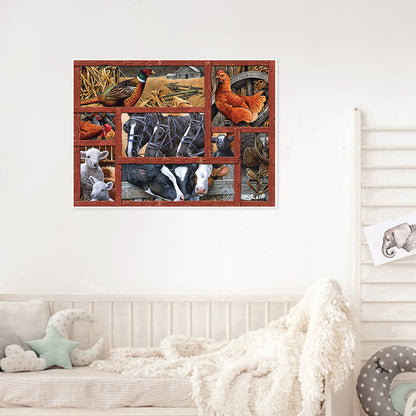 Farm Animals - Full Square Drill Diamond Painting 30*40CM