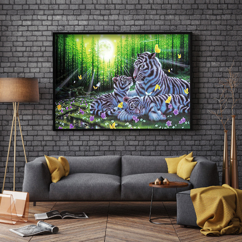 Tiger - Full Square Drill Diamond Painting 30*40CM