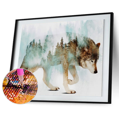 Wolf - Full Square Drill Diamond Painting 30*40CM