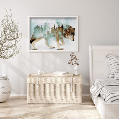 Wolf - Full Square Drill Diamond Painting 30*40CM