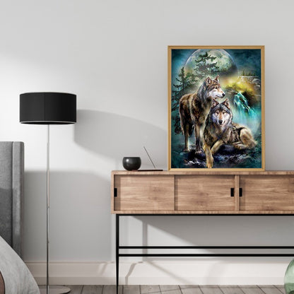 Wolf - Full Square Drill Diamond Painting 30*40CM