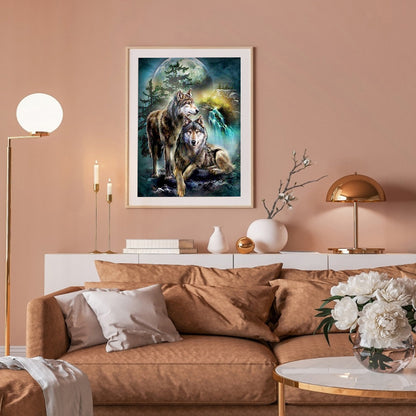 Wolf - Full Square Drill Diamond Painting 30*40CM