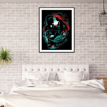 Disney Character Silhouette - Full Round Drill Diamond Painting 30*40CM