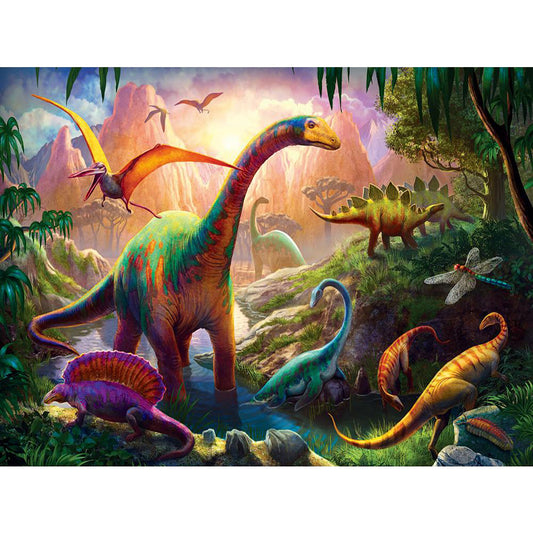 Dinosaur - Full Square Drill Diamond Painting 40*30CM