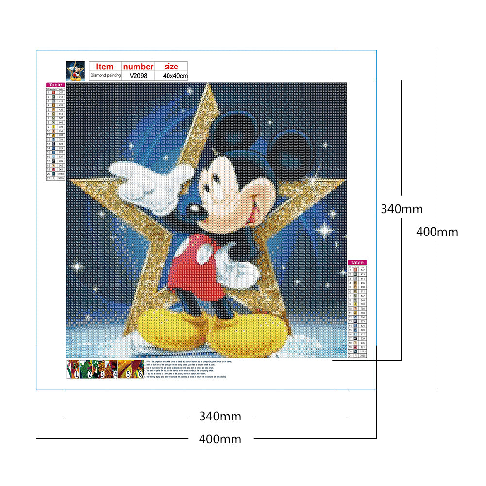 Mickey - Full Round Drill Diamond Painting 40*40CM