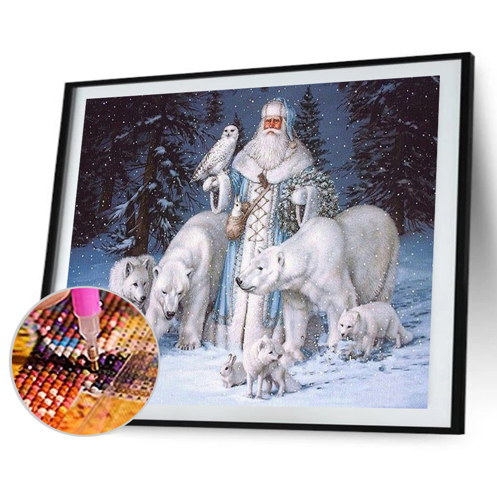 Christmas - Full Round Drill Diamond Painting 50*40CM