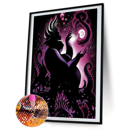 People Silhouette - Full Round Drill Diamond Painting 40*55CM