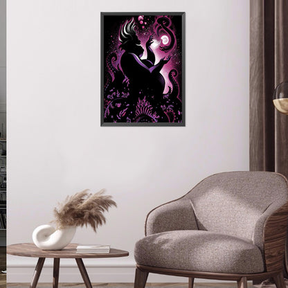 People Silhouette - Full Round Drill Diamond Painting 40*55CM