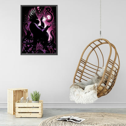 People Silhouette - Full Round Drill Diamond Painting 40*55CM