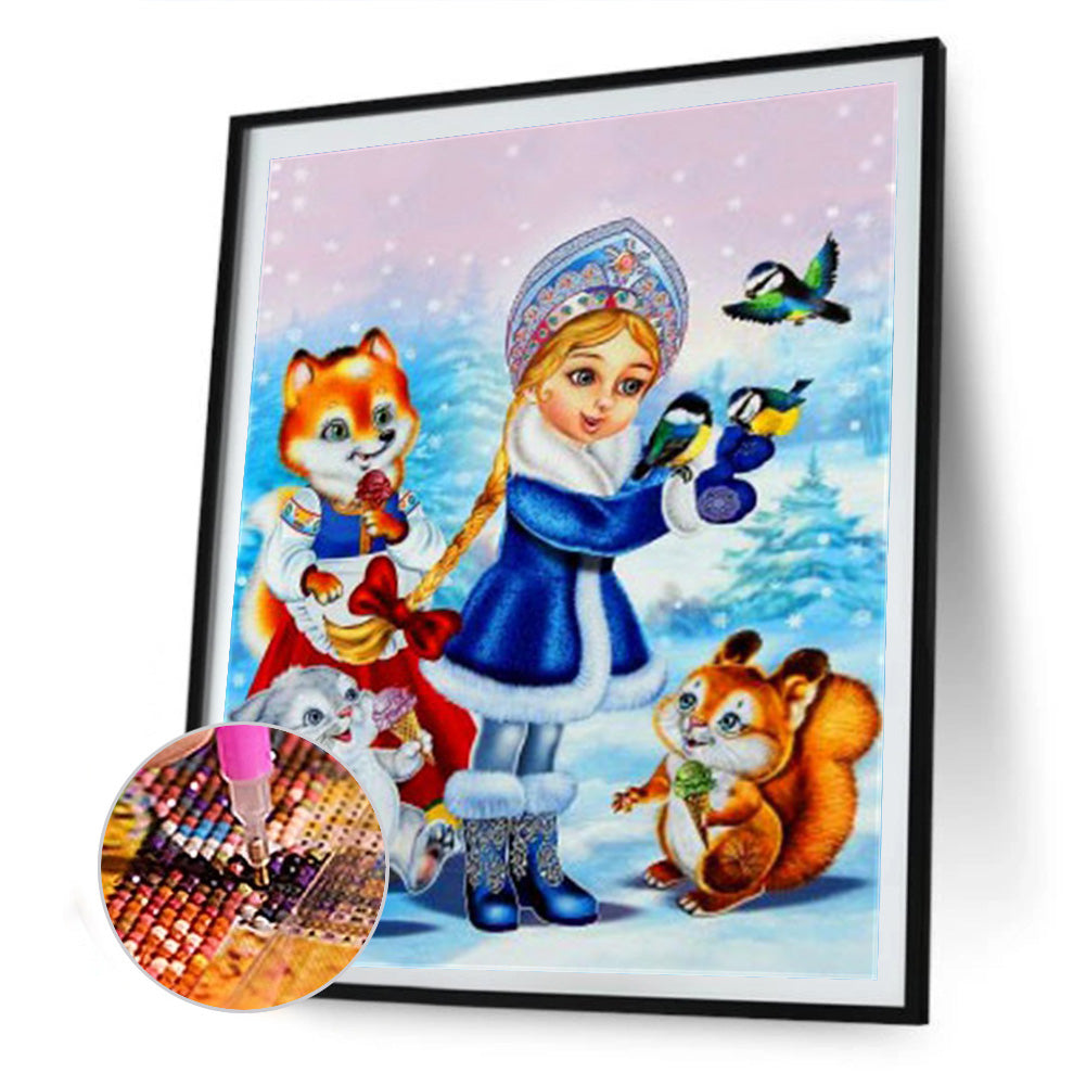 Christmas Fairy - Full Round Drill Diamond Painting 40*50CM