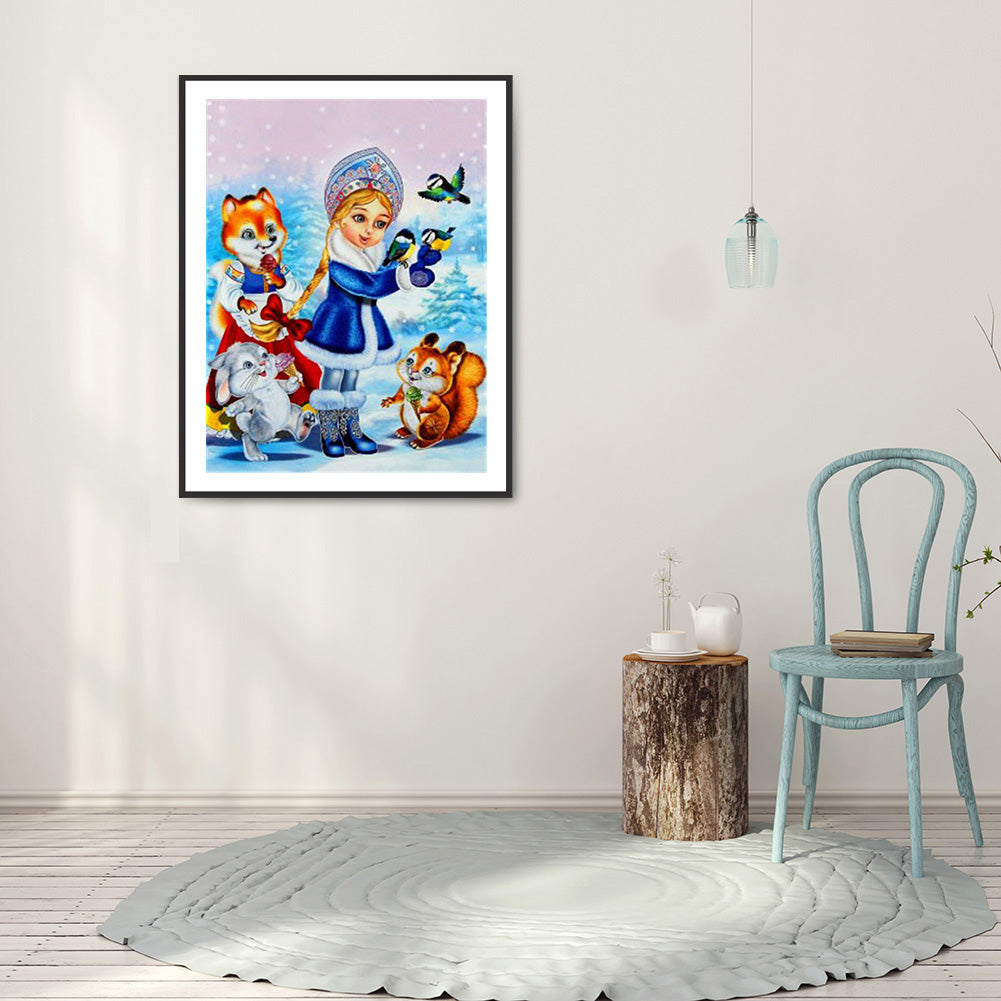 Christmas Fairy - Full Round Drill Diamond Painting 40*50CM