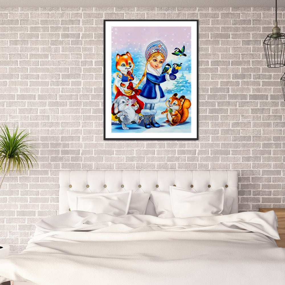 Christmas Fairy - Full Round Drill Diamond Painting 40*50CM