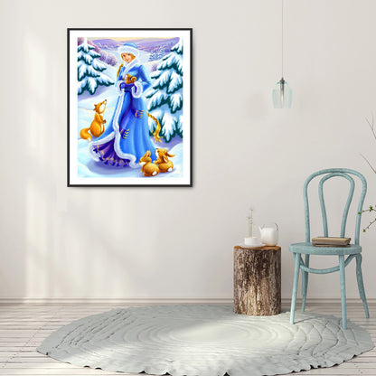 Christmas Fairy - Full Round Drill Diamond Painting 40*50CM