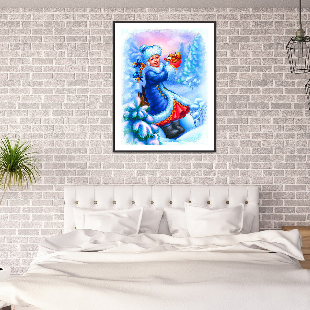 Christmas Fairy - Full Round Drill Diamond Painting 40*50CM