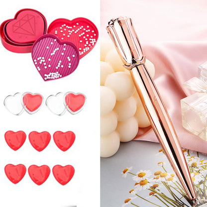 Rose Shape Diamond Painting Point Drill Pen Glue DIY Mosaic Tools Accessory