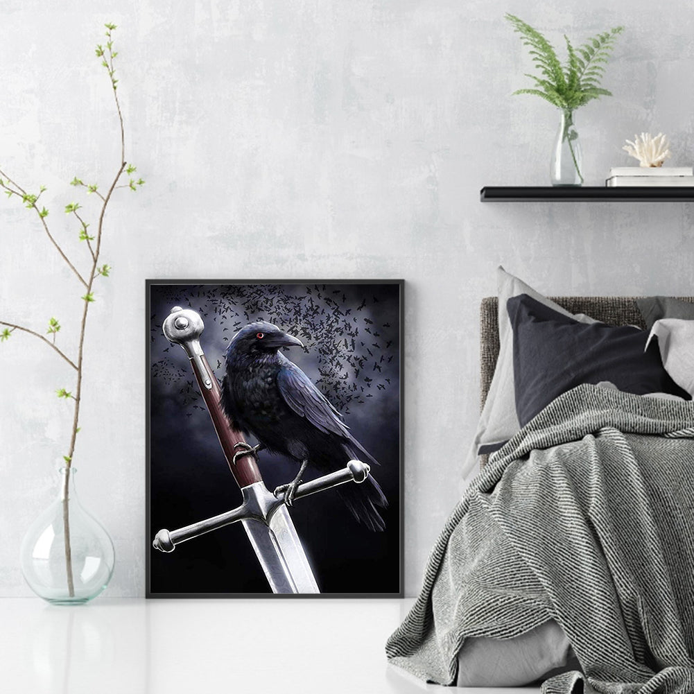 Crow - Full Square Drill Diamond Painting 30*40CM