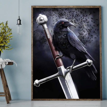 Crow - Full Square Drill Diamond Painting 30*40CM