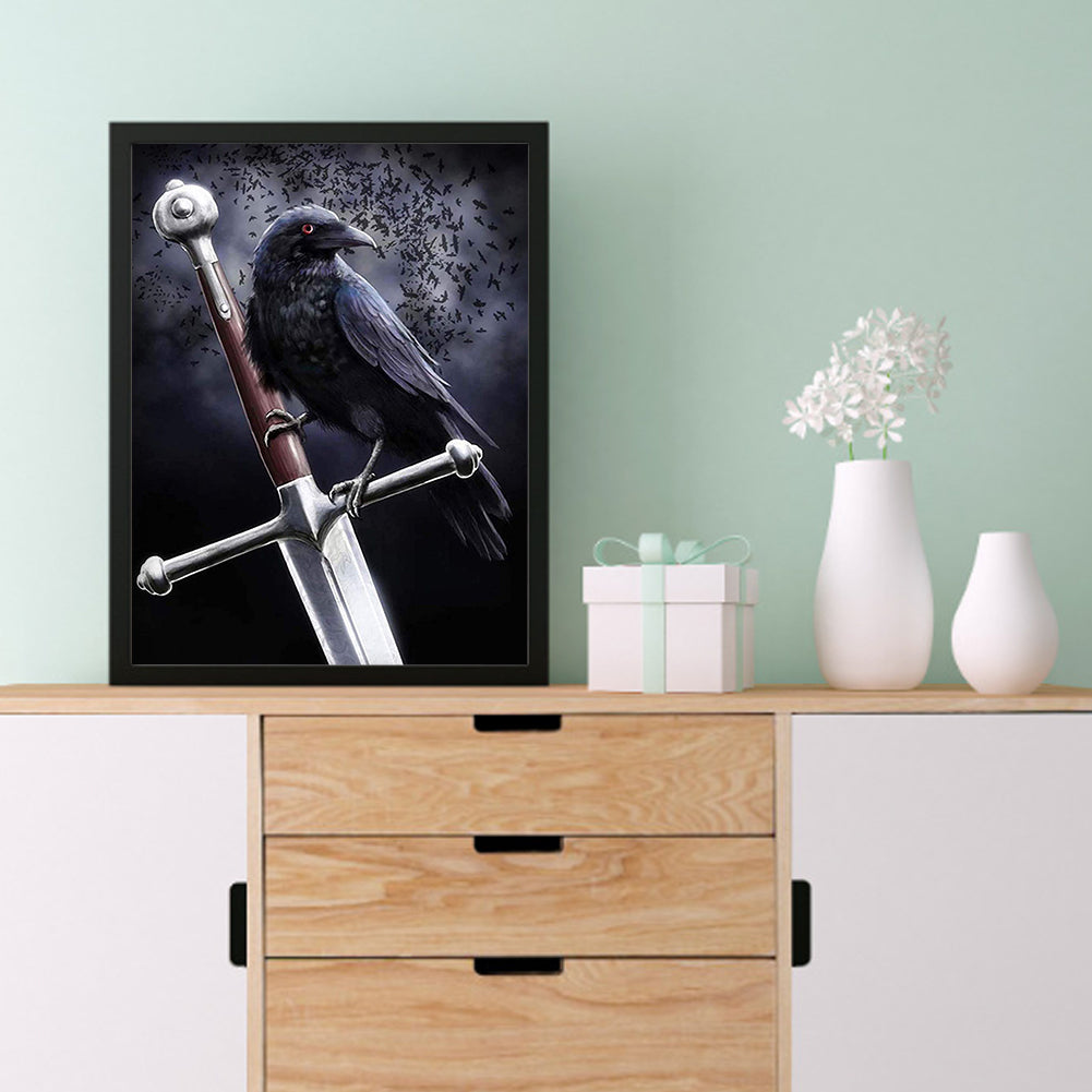 Crow - Full Square Drill Diamond Painting 30*40CM