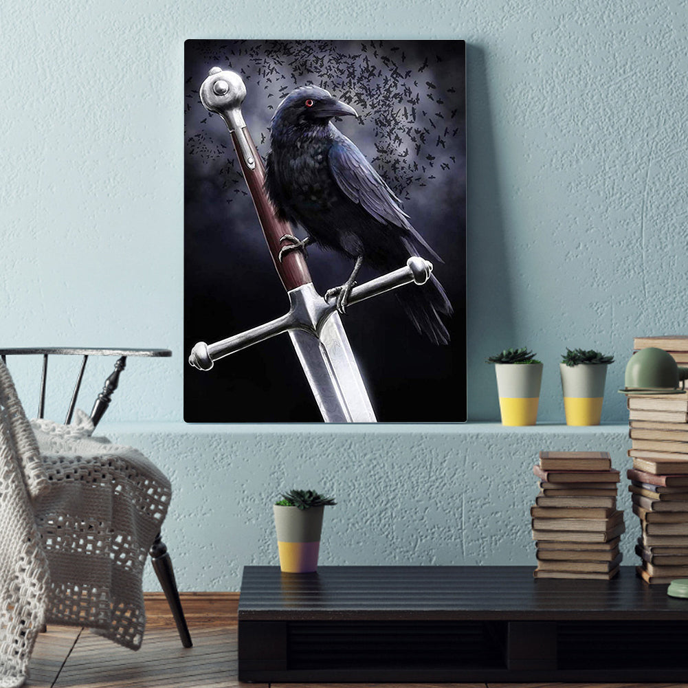 Crow - Full Square Drill Diamond Painting 30*40CM