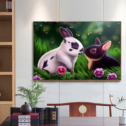 Rabbit - Full Square Drill Diamond Painting 30*40CM