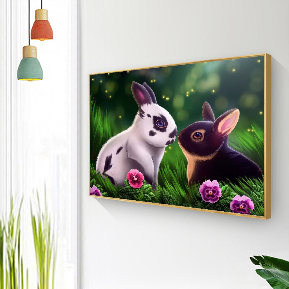 Rabbit - Full Square Drill Diamond Painting 30*40CM