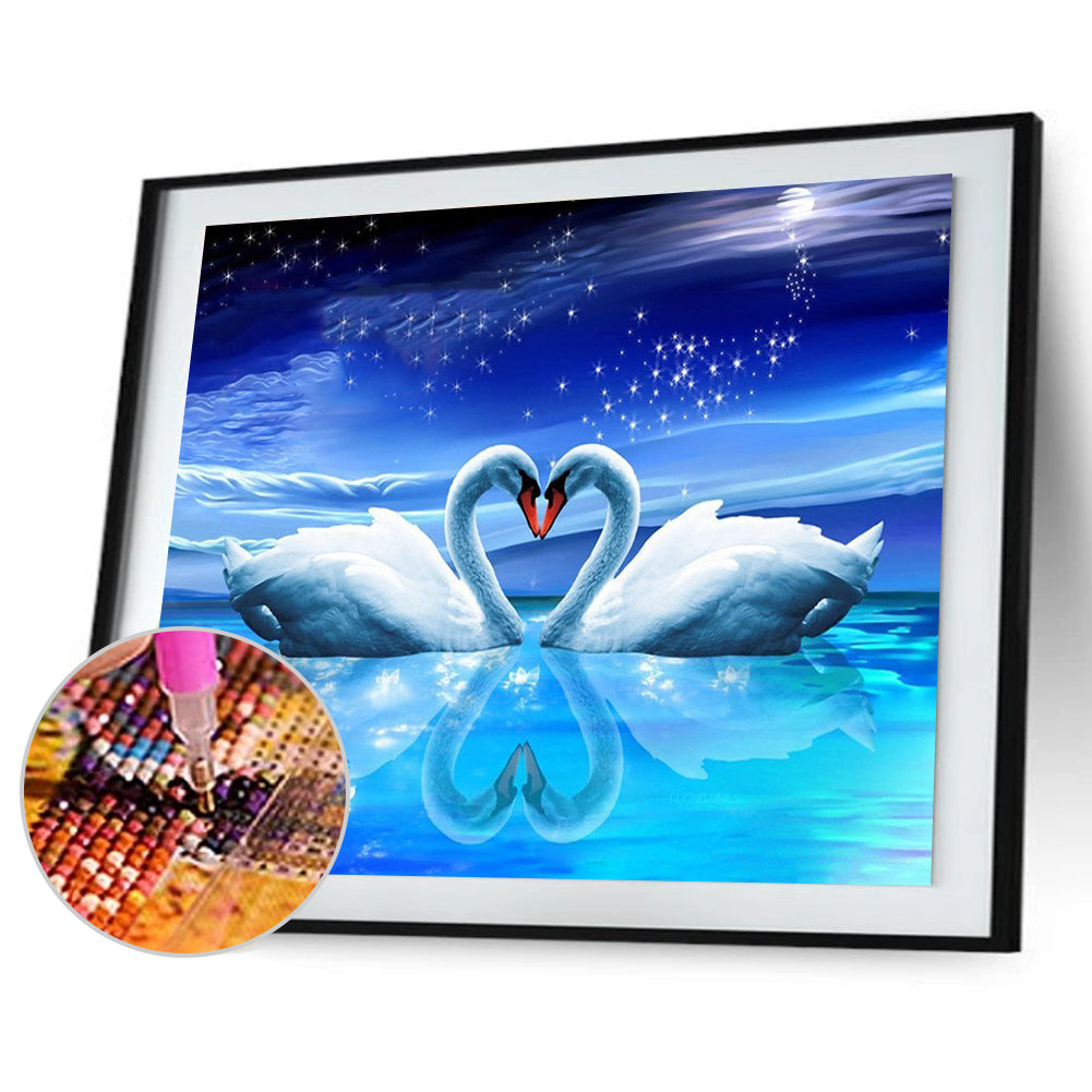 Swan - Full Square Drill Diamond Painting 30*40CM