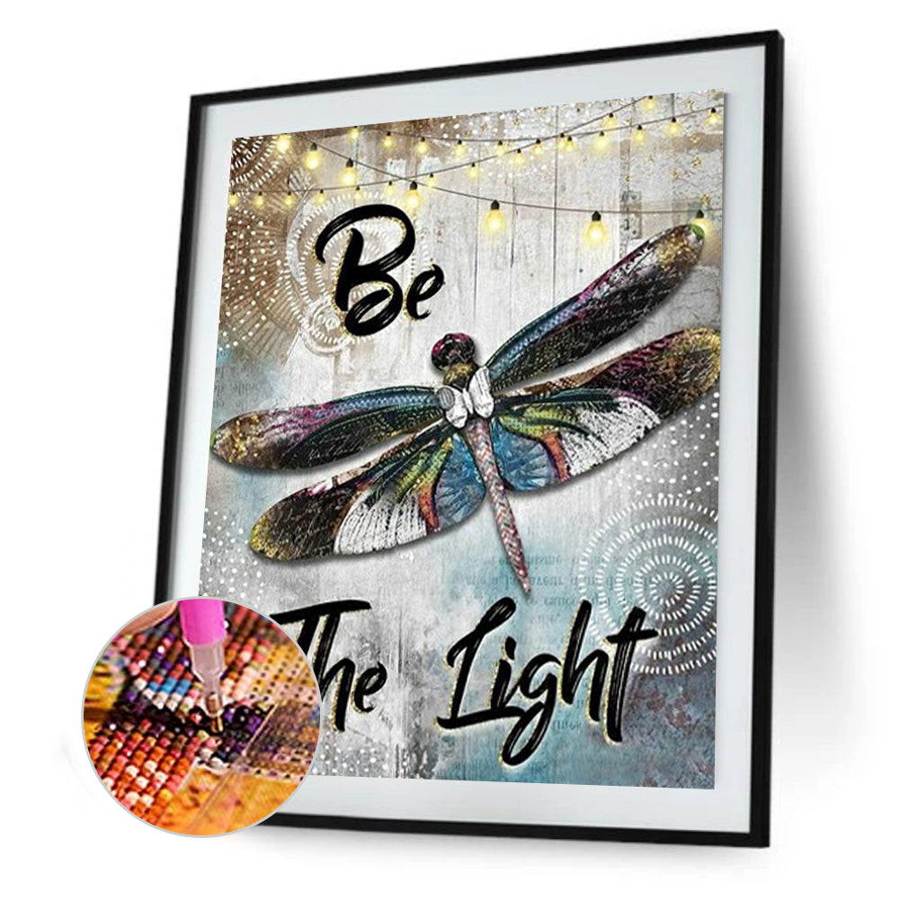 Dragonfly - Full Square Drill Diamond Painting 30*40CM