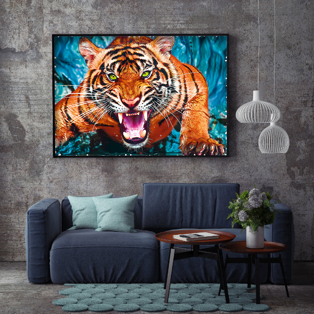 Tiger - Full Square Drill Diamond Painting 30*40CM