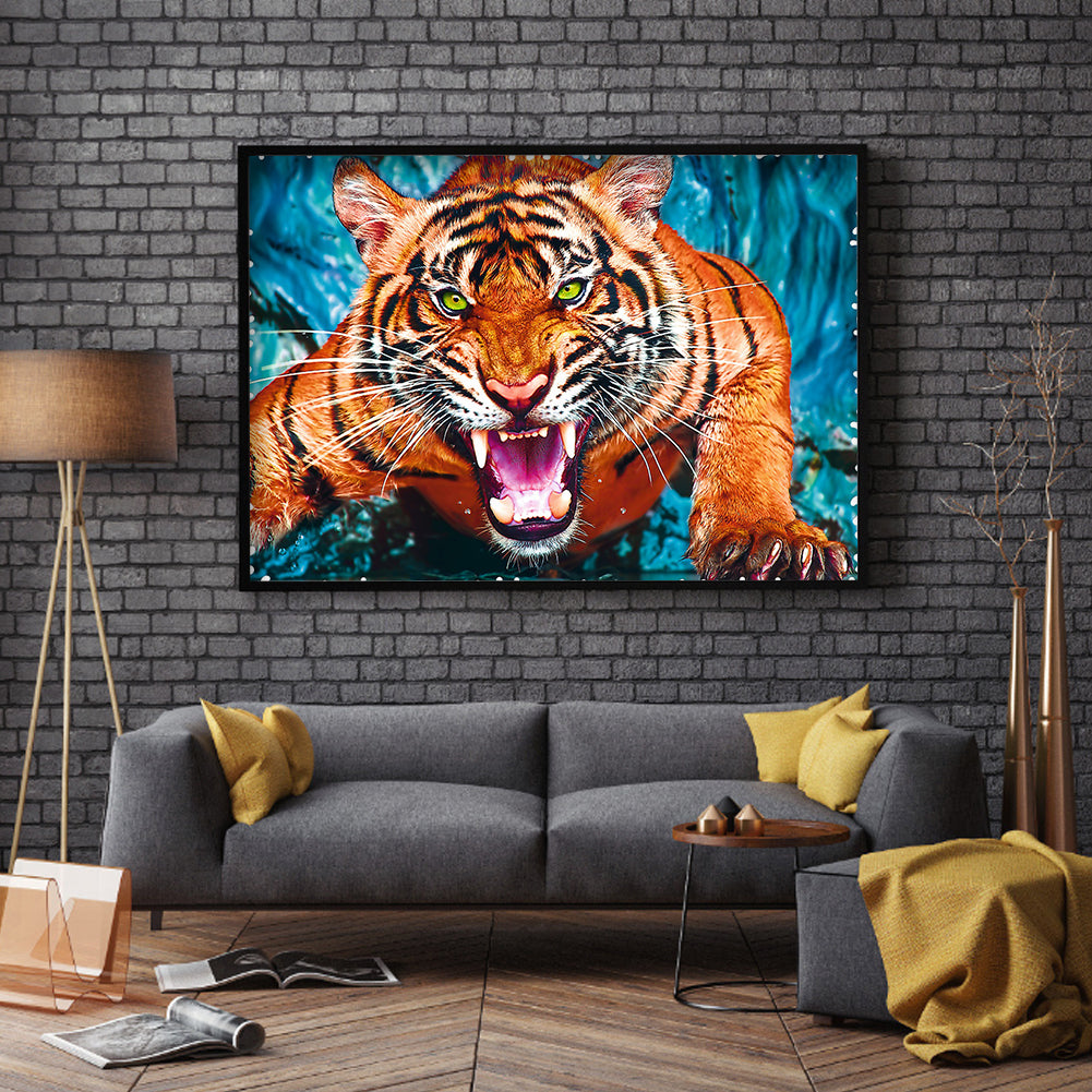 Tiger - Full Square Drill Diamond Painting 30*40CM