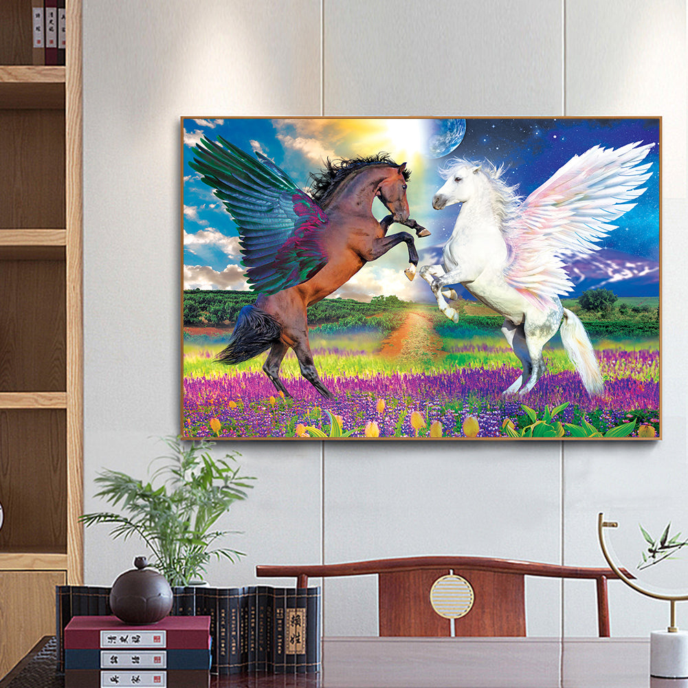 Horse With Wings - Full Square Drill Diamond Painting 30*40CM