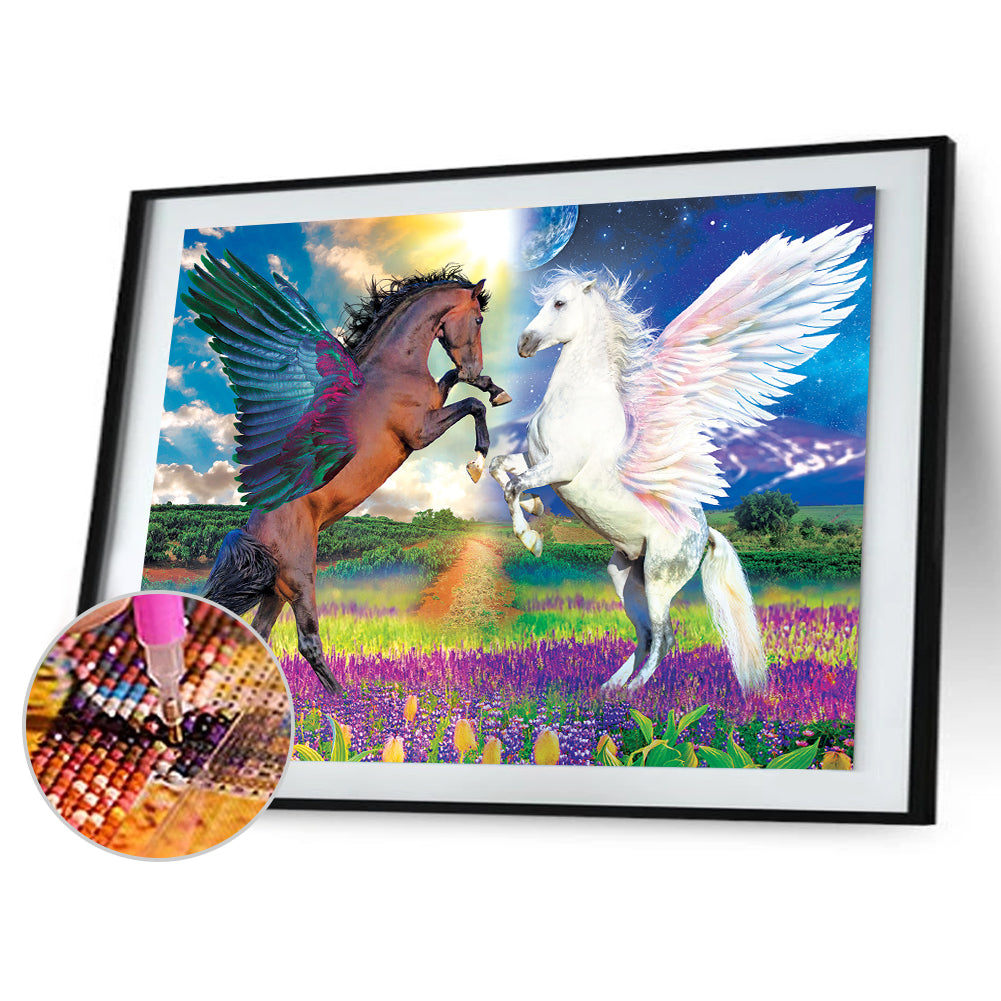 Horse With Wings - Full Square Drill Diamond Painting 30*40CM