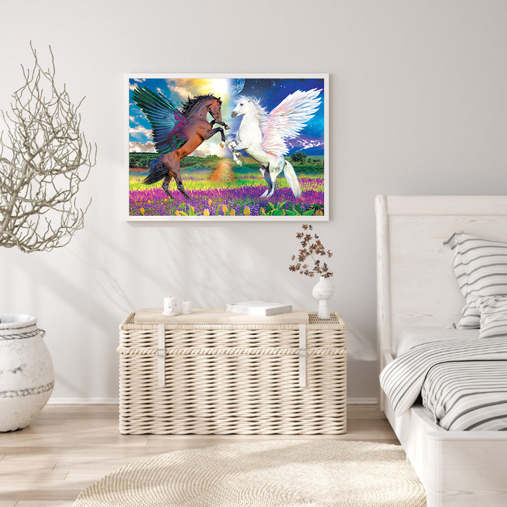 Horse With Wings - Full Square Drill Diamond Painting 30*40CM