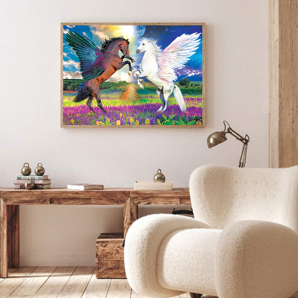 Horse With Wings - Full Square Drill Diamond Painting 30*40CM