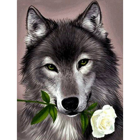 Wolf - Full Square Drill Diamond Painting 30*40CM