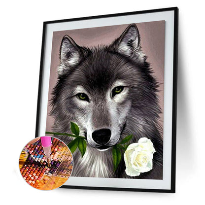 Wolf - Full Square Drill Diamond Painting 30*40CM