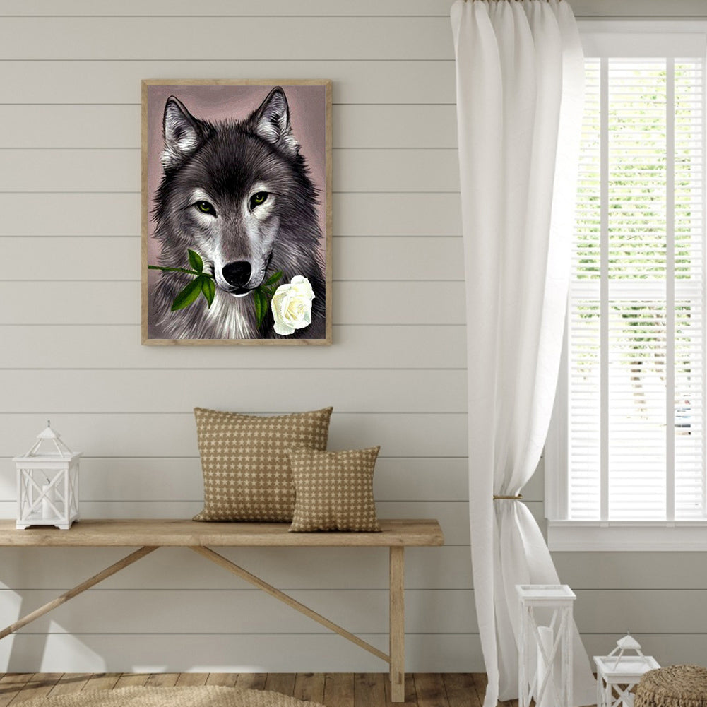 Wolf - Full Square Drill Diamond Painting 30*40CM