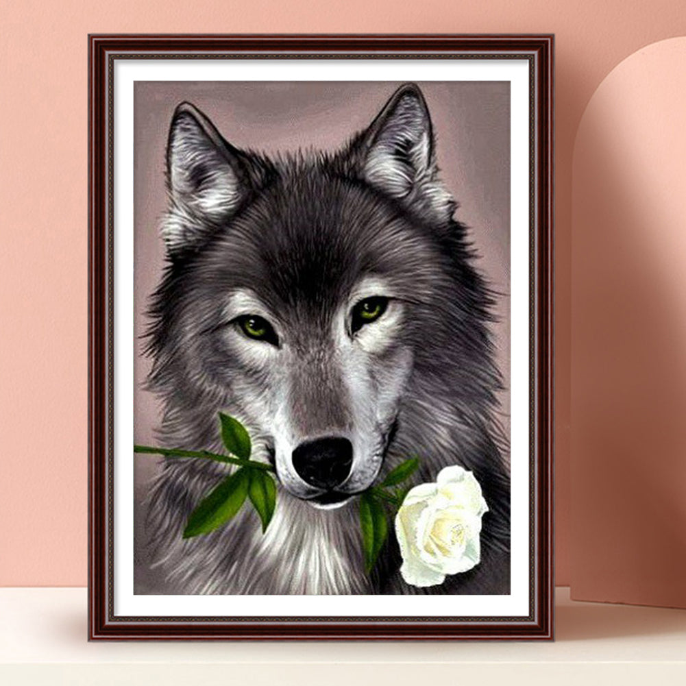 Wolf - Full Square Drill Diamond Painting 30*40CM