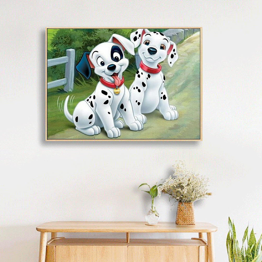 Dalmatians - Full Square Drill Diamond Painting 30*40CM