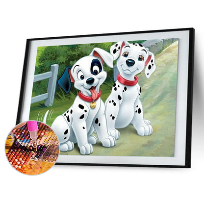 Dalmatians - Full Square Drill Diamond Painting 30*40CM