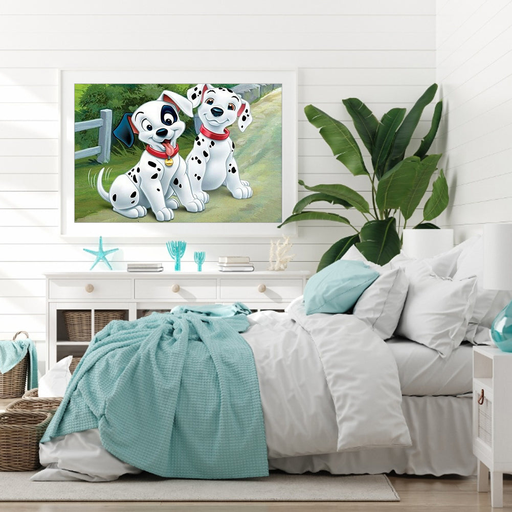 Dalmatians - Full Square Drill Diamond Painting 30*40CM