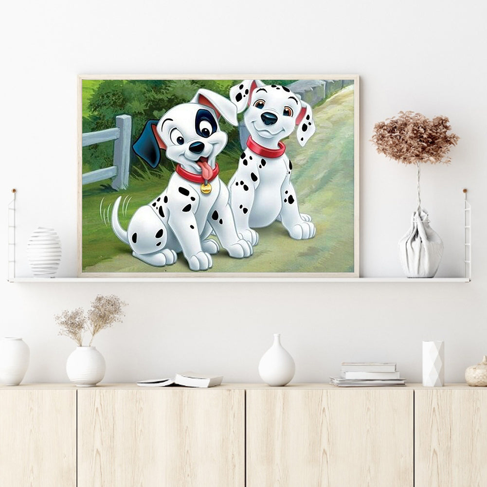 Dalmatians - Full Square Drill Diamond Painting 30*40CM