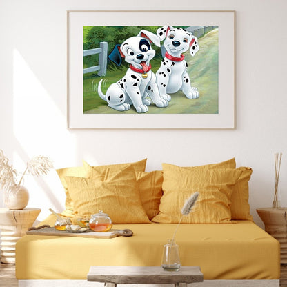 Dalmatians - Full Square Drill Diamond Painting 30*40CM