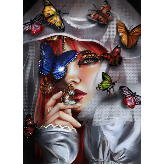 Butterfly Beauty - Full Square Drill Diamond Painting 30*40CM