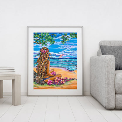 Beach Beauty - Full Square Drill Diamond Painting 30*40CM