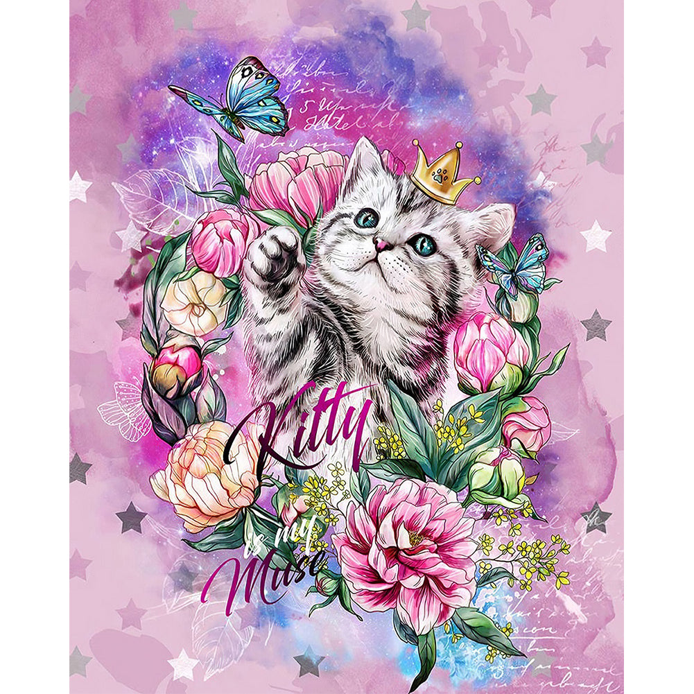 Cat - Full Square Drill Diamond Painting 30*40CM