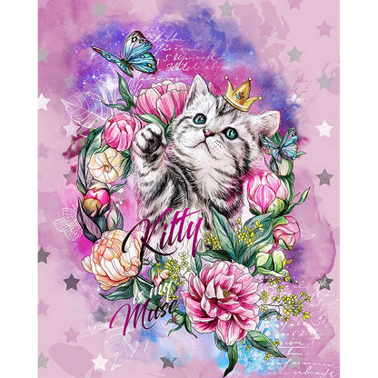 Cat - Full Square Drill Diamond Painting 30*40CM