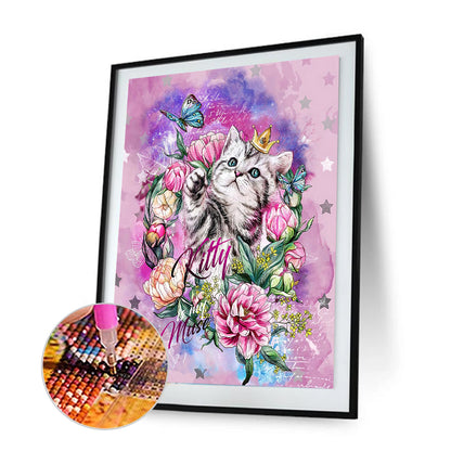 Cat - Full Square Drill Diamond Painting 30*40CM